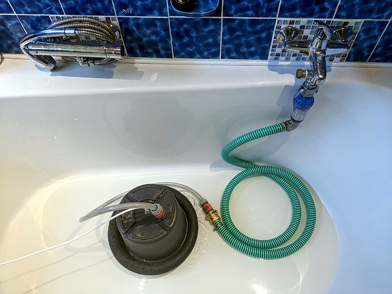 Badewasser Haube wie Video